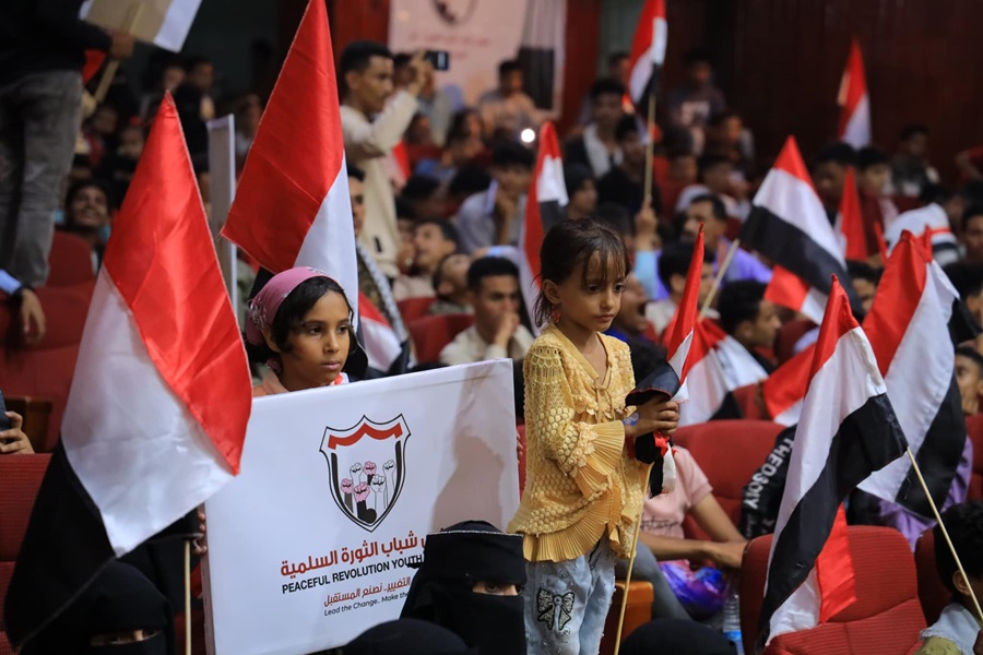 مجلس شباب الثورة في مدينة تعز ينظم حفلا فنيا وخطابيا بمناسبة الذكرى 62 لثورة 26 سبتمبر